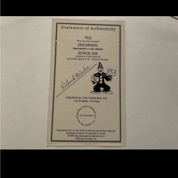 Limited Edition Betty Boop Cel - Picture 2 of 4